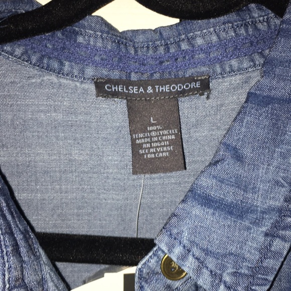 CHELSEA & THEODORE DENIM DRESS - Picture 3 of 8
